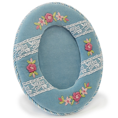 Фоторамка "Ponny Bonny", овальная, цвет: голубой картон Артикул: Y072356P-38-BLUE Производитель: Китай инфо 8374a.